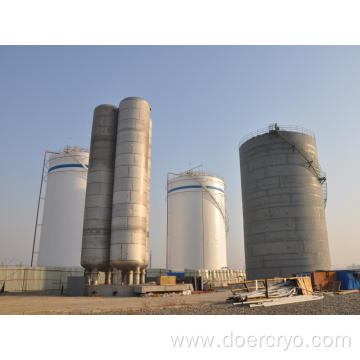 Flat Bottom Cryogenic Storage Tanks LNG Above Ground